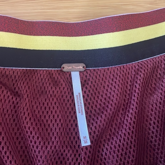 Free People Nylon Ripple Jogger Crop Mahogany Light Weight Sporty Pants - Picture 10 of 13